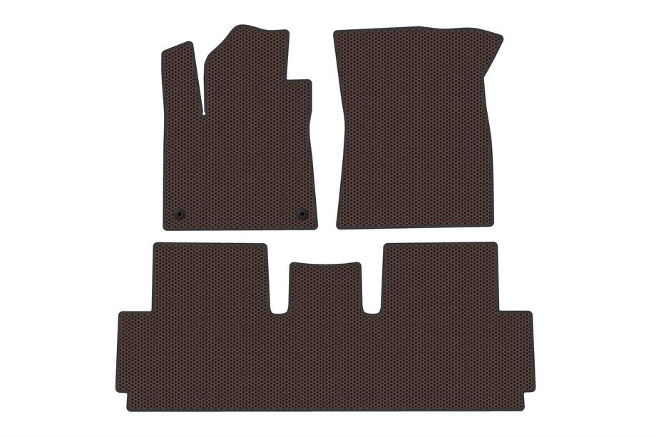 Citroen C-4 Picasso 2013–2022 Gummimåtter Carsuit (til Grand, 2 rækker, brun) Image