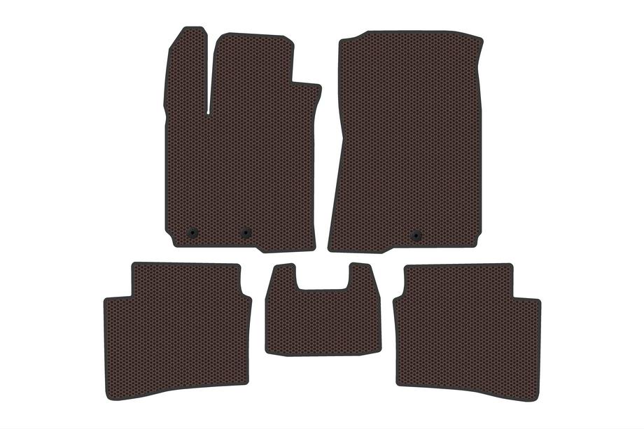 Hyundai I-20 2014–2020 Gummimåtter Carsuit (Brun) Image