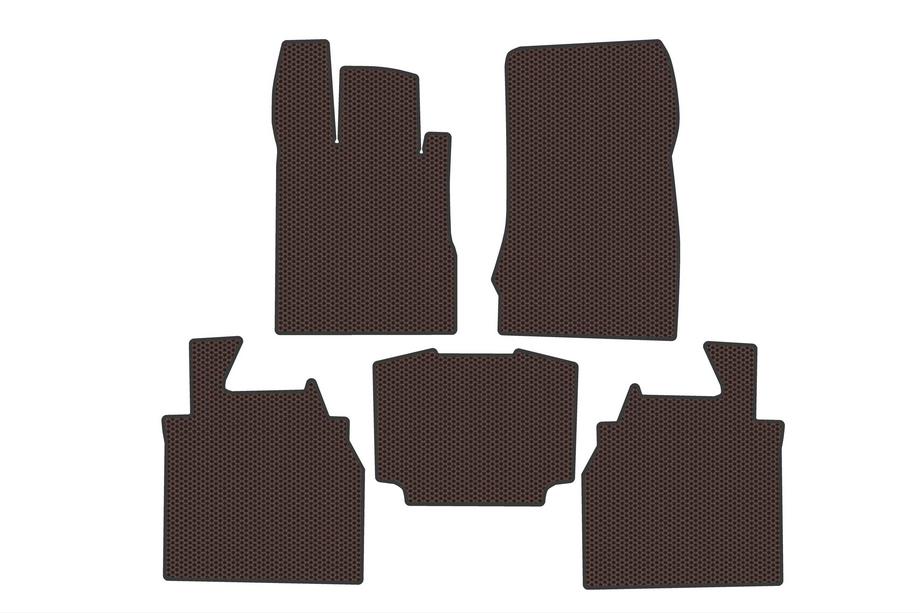 Mercedes S-class W220 1998–2005 Gummimåtter Carsuit (Long, Brun) Image