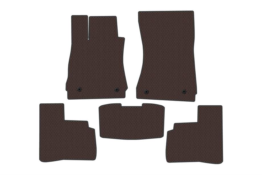 Mercedes S-Klasse W221 2005–2013 Gummimåtter Carsuit (Short, Brun) Foto 1