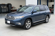 Toyota Highlander 2008–2013 Allmond Black sidetrin (2 stk., aluminium) foto 1