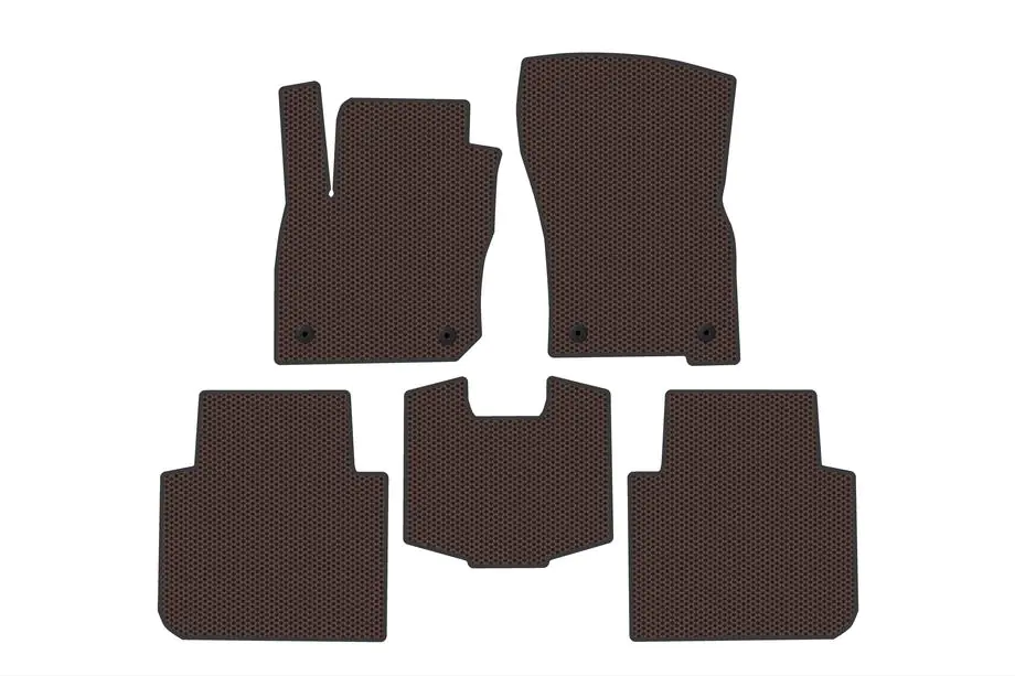 Volkswagen Tayron 2024– Gummimåtter Carsuit (Brun) Image
