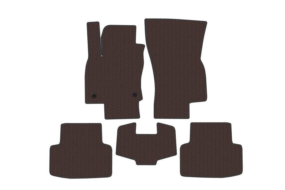Volkswagen Taos/Tharu 2018–2024 Gummimåtter Carsuit (Brun) Image