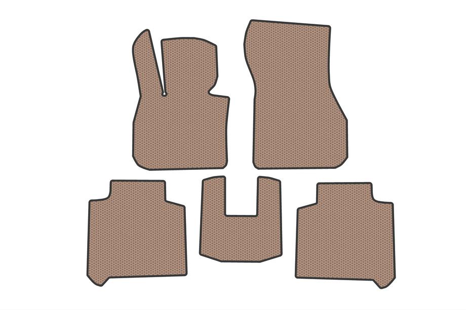 BMW 2-serie Active Tourer F45/F46 2014–2021 Carsuit gummimåtter til kabinen (2 rækker, til F46, beige) Image