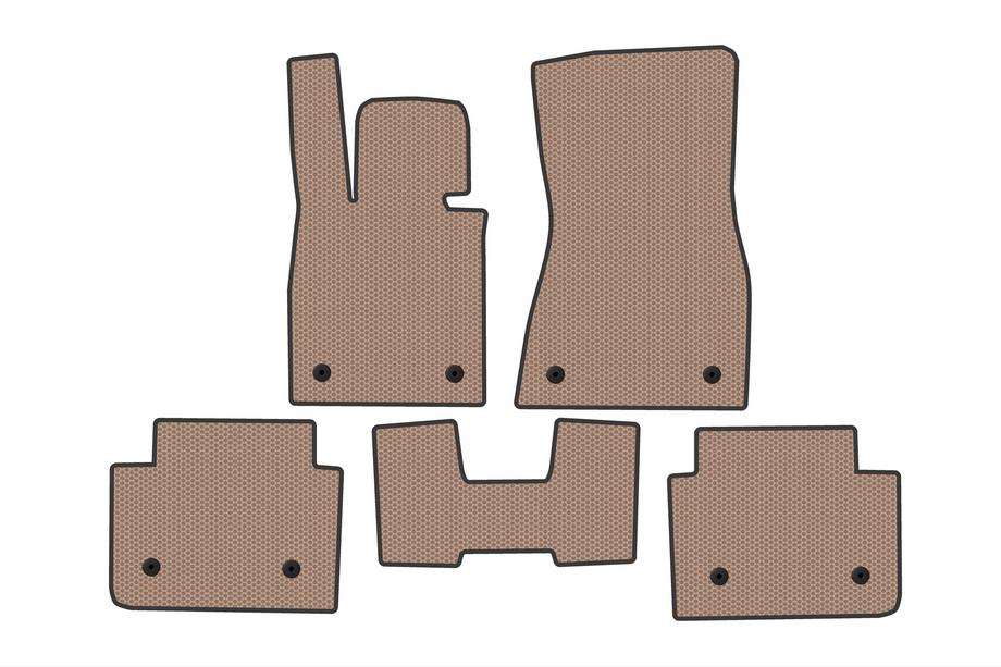BMW 5/i5-serie G60/G60E/G61 2023– Carsuit gummimåtter til kabinen (til i5 G60E, beige) Image