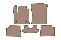 Fiat 600/600e 2023– Gummimåtter Carsuit (Електро, beige) foto 1