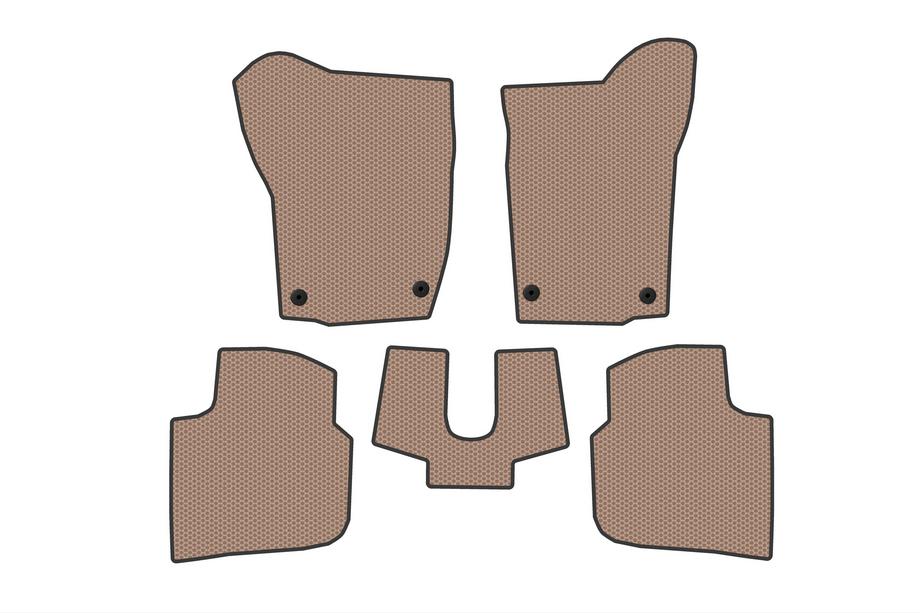Seat Toledo 2012–2019 Gummimåtter Carsuit (Beige) Image