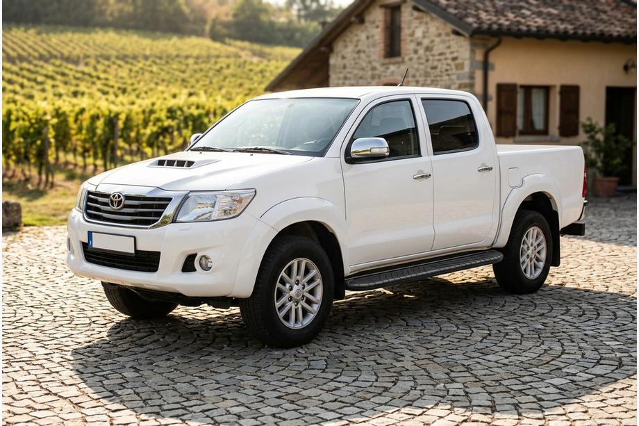 Toyota Hilux 2006–2015 Sidetrin Bosphorus Black (2 stk., aluminium) Image
