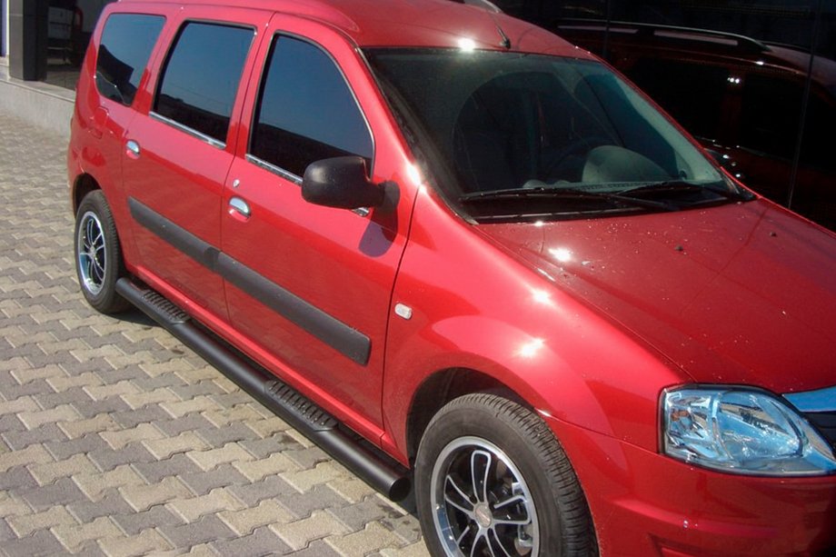 Lada Largus 2012– Siderør Black (2 stk., rustfrit stål) Image