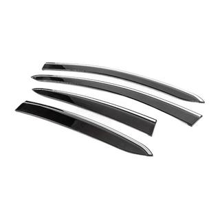 Vindafvisere med kromliste (4 stk., Sunplex Chrome) Fiat Linea 2006–2018 foto 2