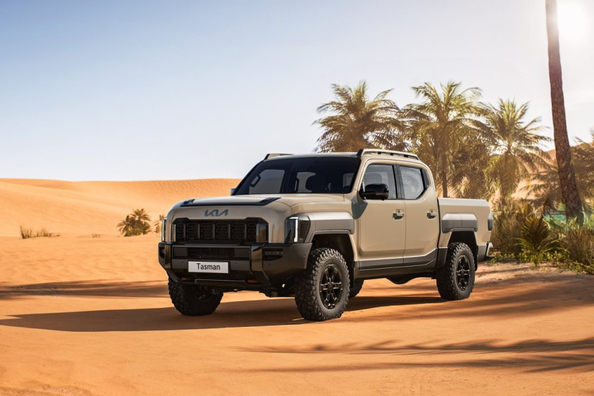 Test af Kia Tasman: Kias første pickup med stigeramme