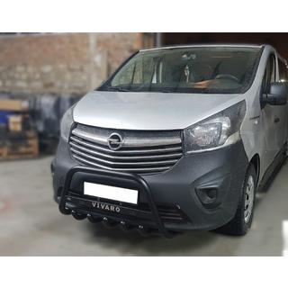 Frontbøjle WT004 Black (rustfrit stål) Opel Vivaro 2015–2019 foto 1