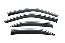 Mercedes E-class W210 1995–2002 Vindafvisere med kromliste Niken Luxury (4 stk) foto 1