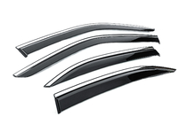 Mercedes E-class W210 1995–2002 Vindafvisere med kromliste Niken Luxury (4 stk) foto 3