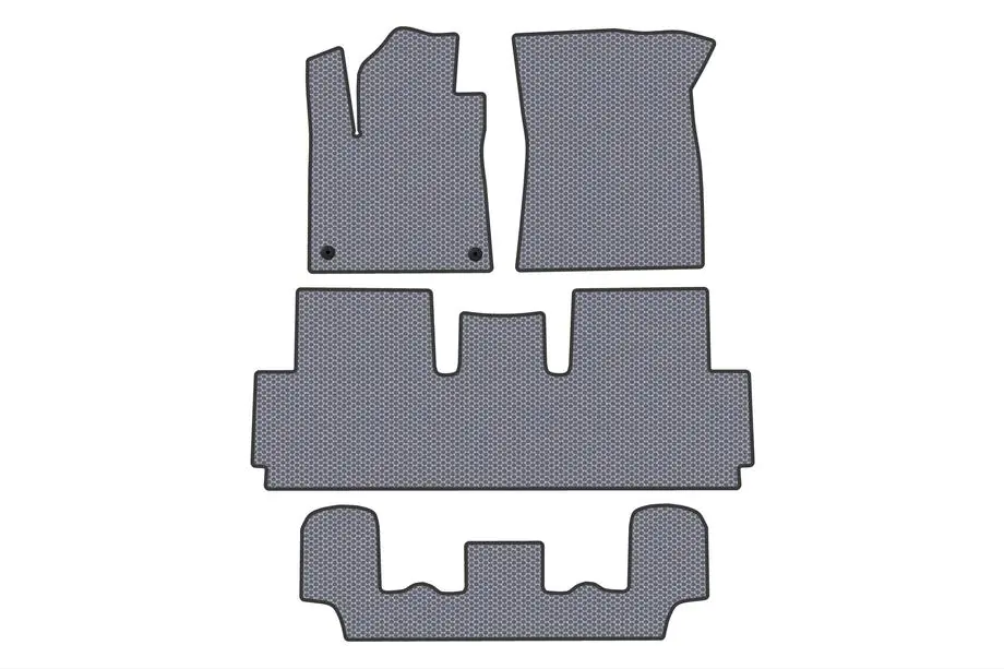 Citroen C-4 Picasso 2013–2022 Carsuit gummimåtter (til Grand, 3 rækker, grå) Image