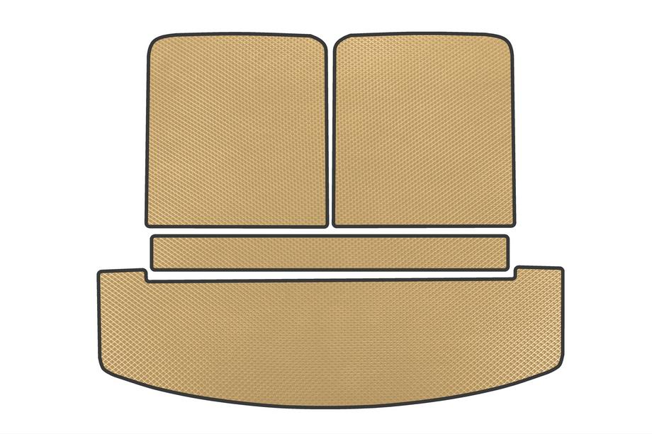 Hyundai Santa Fe 5 2023– EVA V2 bagagerumsmåtte (Beige) Image