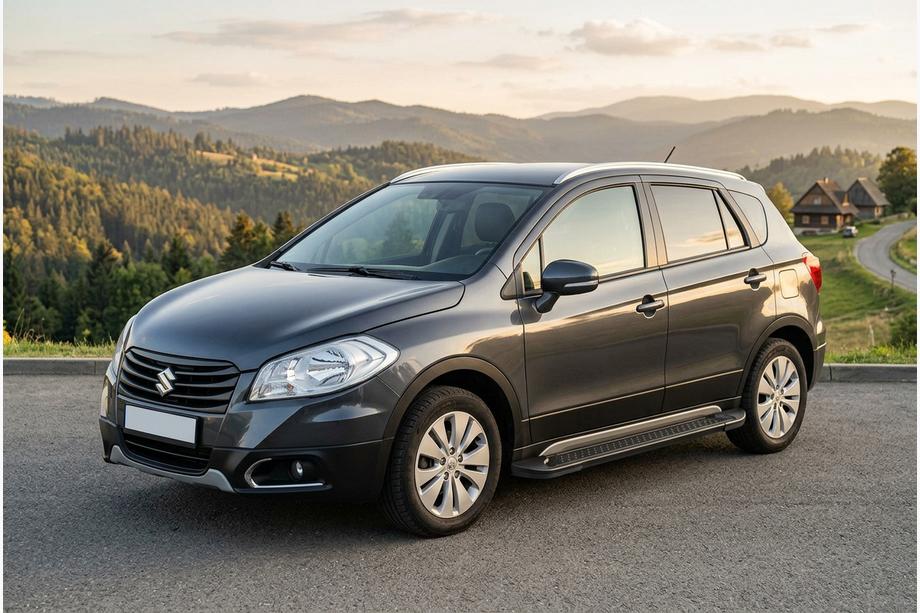 Suzuki SX4 S-Cross 2013–2016 Allmond Black sidetrin (2 stk., aluminium) Image