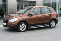Suzuki SX4 S-Cross 2013–2016 Sidetrin Tayga Grey (2 stk., aluminium) foto 1