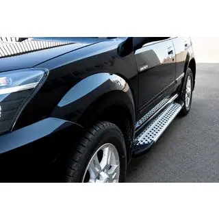 Sidetrin Allmond Grey (2 stk., aluminium)