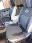 Hyundai Santa Fe 2 2006–2012 Sædeovertræk (kunstlæder→stof, Premium) foto 8