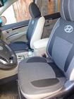 Hyundai Santa Fe 2 2006–2012 Sædeovertræk (kunstlæder→stof, Premium) foto 9