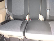 Hyundai Santa Fe 2 2006–2012 Sædeovertræk (kunstlæder→stof, Premium) foto 14