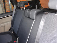 Hyundai Santa Fe 2 2006–2012 Sædeovertræk (kunstlæder→stof, Premium) foto 23