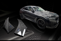 BMW X6 G06 2019–2027 LRT skærmforøgere (2023+, kulfiber) foto 1