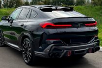 BMW X6 G06 2019–2027 Bagkofanger-diffuser med LRT-udstødningsenderør (til M-Sport 2023+, Carbon) foto 2