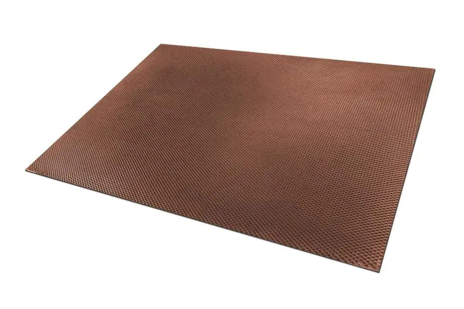 EVA-måtteplade til bilmåtter 150×235 (diamantmønster, brun) Image