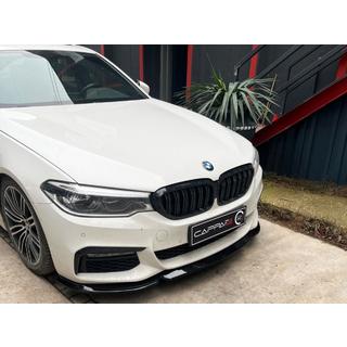 Frontlæbe til forkofanger Lip EuroCap (til M-Sport 2017-2020, blank sort) BMW 5-serie G30/G31 2017–2023 foto 1