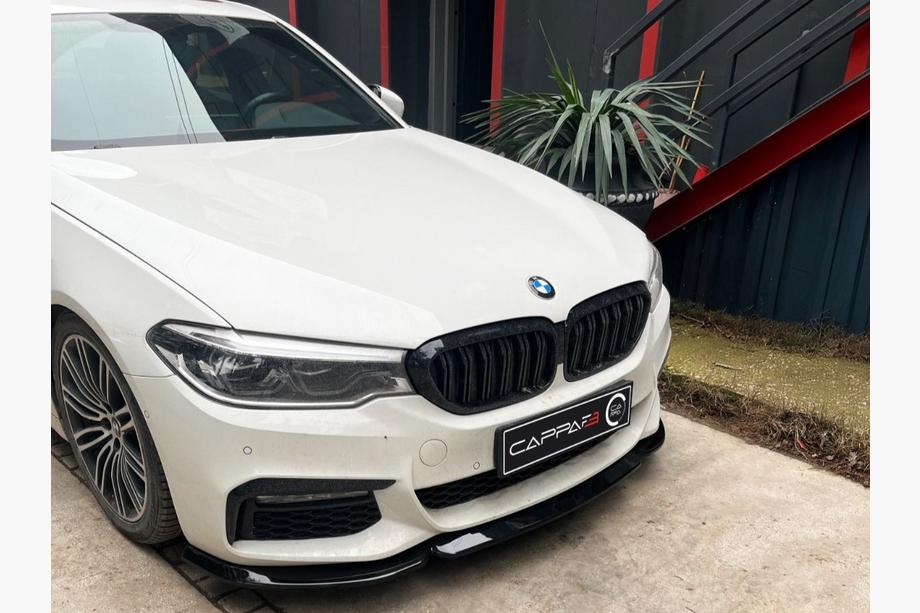 BMW 5-serie G30/G31 2017–2023 Frontlæbe til forkofanger Lip EuroCap (til M-Sport 2017-2020, blank sort) Image