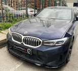 BMW 3-serie G20/G21 2018– Frontbumper-læbe EuroCap V1 (til M-Performance 2022-, blank sort) foto 1