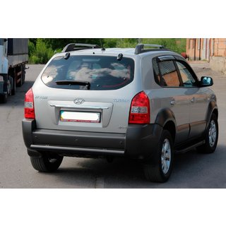 Bageste beskyttelsesbøjle AK002 Black (rustfrit stål) Hyundai Tucson JM 2004– foto 2
