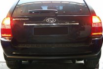 Kia Sportage 2004–2010 Bageste beskyttelsesbøjle AK002 Black (rustfrit stål) foto 3
