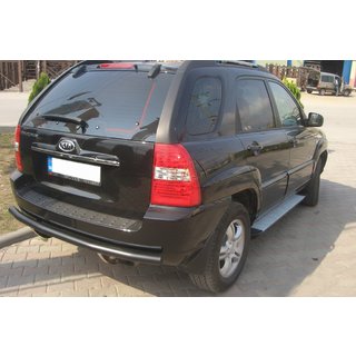 Bageste beskyttelsesbøjle AK002 Black (rustfrit stål) Kia Sportage 2004–2010 foto 2