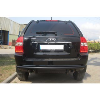 Bageste beskyttelsesbøjle AK002 Black (rustfrit stål) Kia Sportage 2004–2010 foto 1