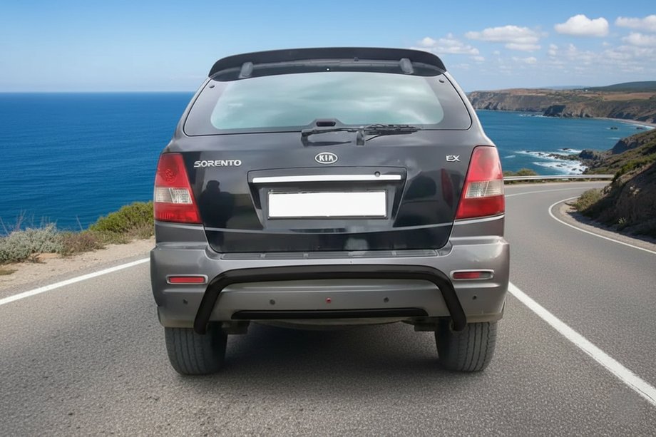 Kia Sorento I BL 2002–2009 Bagbøjle Black (rustfrit stål) Image