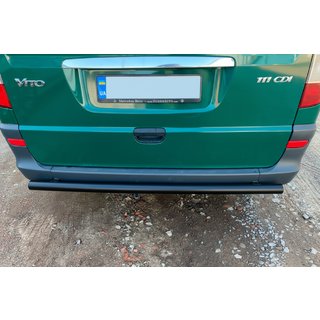 Bageste beskyttelsesbøjle AK002 Black (rustfrit stål) Mercedes Vito W639 2004–2014 foto 3
