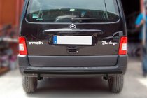 Citroen Berlingo 1996–2008 Bagerste beskyttelsesbøjle Black (rustfrit stål) foto 1