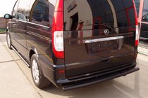 Mercedes Viano 2004–2014 Bageste beskyttelsesbøjle AK002 Black (rustfrit stål) foto 7