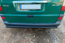 Mercedes Viano 2004–2014 Bageste beskyttelsesbøjle AK002 Black (rustfrit stål) foto 2