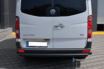 Volkswagen Crafter 2006–2016 Bageste beskyttelsesbøjle AK002 Black (rustfrit stål) foto 1