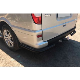 Bageste hjørnebeskyttere AK003 Black (2 stk., rustfrit stål) Mercedes Viano 2004–2014 foto 3