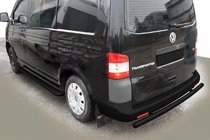 Volkswagen T5 Multivan 2003–2010 Bageste beskyttelsesbøjle AK002 Black (rustfrit stål) foto 6