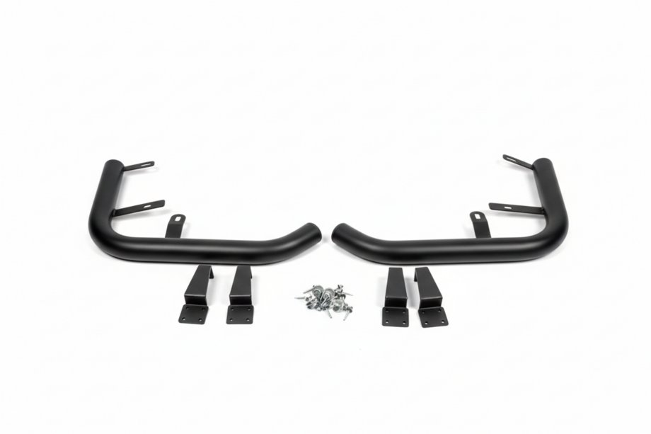 Volkswagen T5 Transporter 2003–2010 Bageste hjørnebeskyttere AK003 Black (2 stk., rustfrit stål) Foto 10