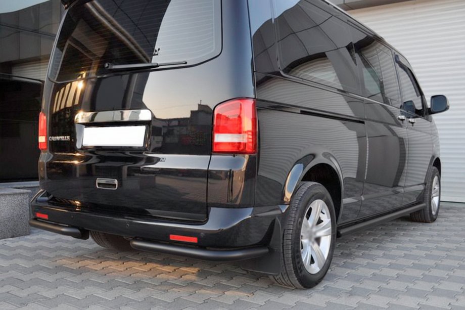 Volkswagen T5 Caravelle 2004–2010 Baghjørner AK003 Black (2 stk., rustfrit stål) Foto 5