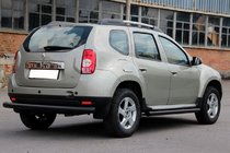 Renault Duster 2008–2017 Bageste lige bøjlestang Black (rustfrit stål) foto 2