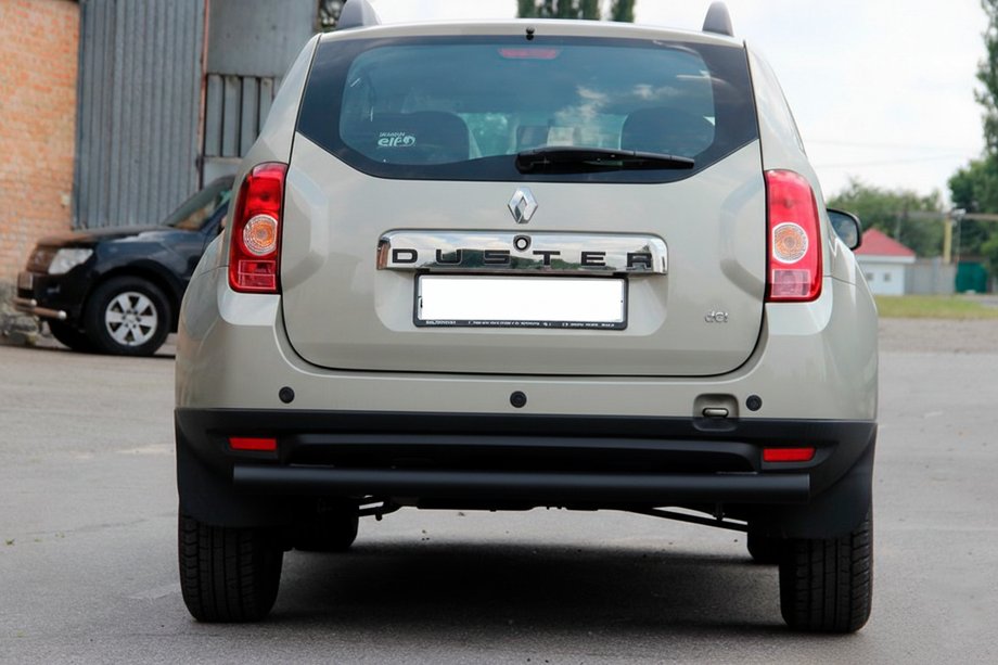 Renault Duster 2008–2017 Bageste lige bøjlestang Black (rustfrit stål) Image