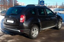 Dacia Duster 2008–2018 Bageste lige bøjlestang Black (rustfrit stål) foto 4